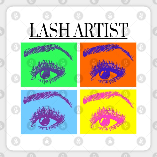 Lash Artist Magnet by AuburnQuailart